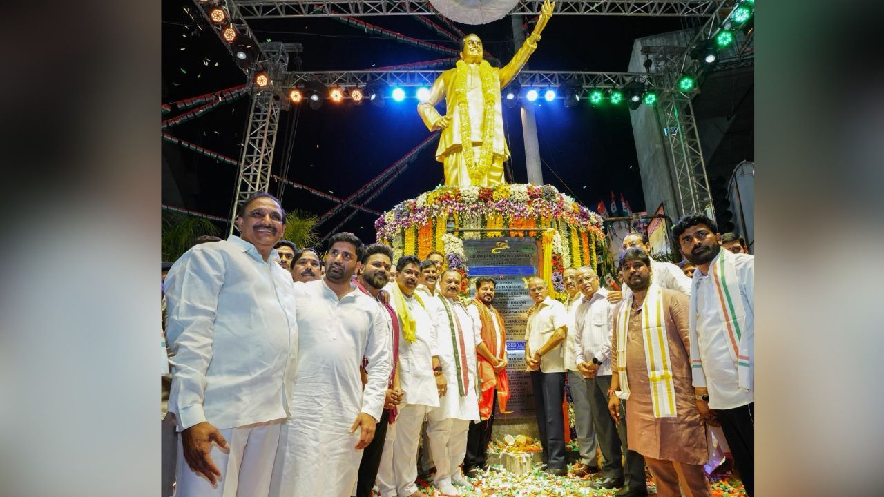 Telangana Chief Minister A Revanth Reddy unveiled an NTR statue in Hyderabad.