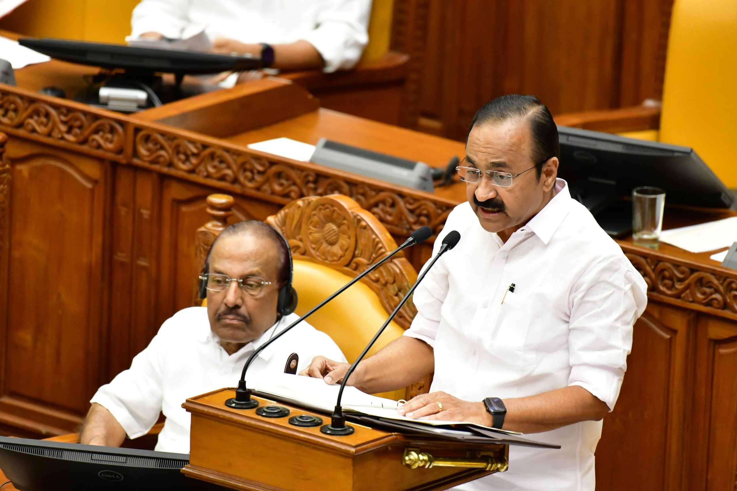 CM VD Satheesan presenting the Budget