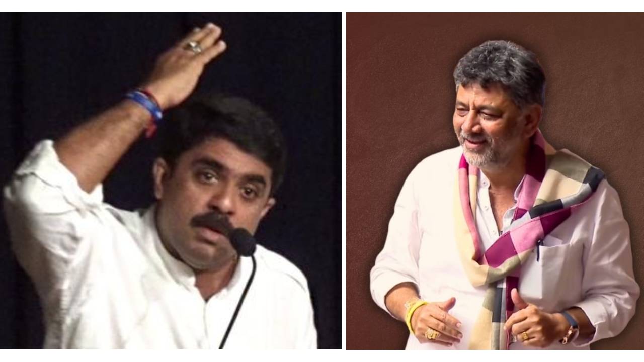 DK Shivakumar’s (Right) friendship with Vijai Sardesai may set the ball rolling for the reopening of alliance talks with GFP.
