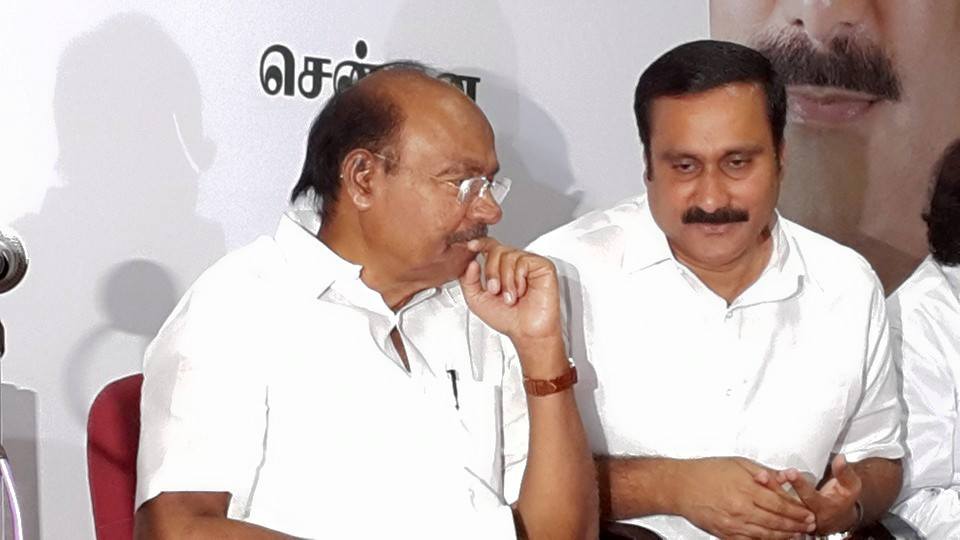 Dr S Ramadoss, and his son, Dr Anbumani Ramadoss.