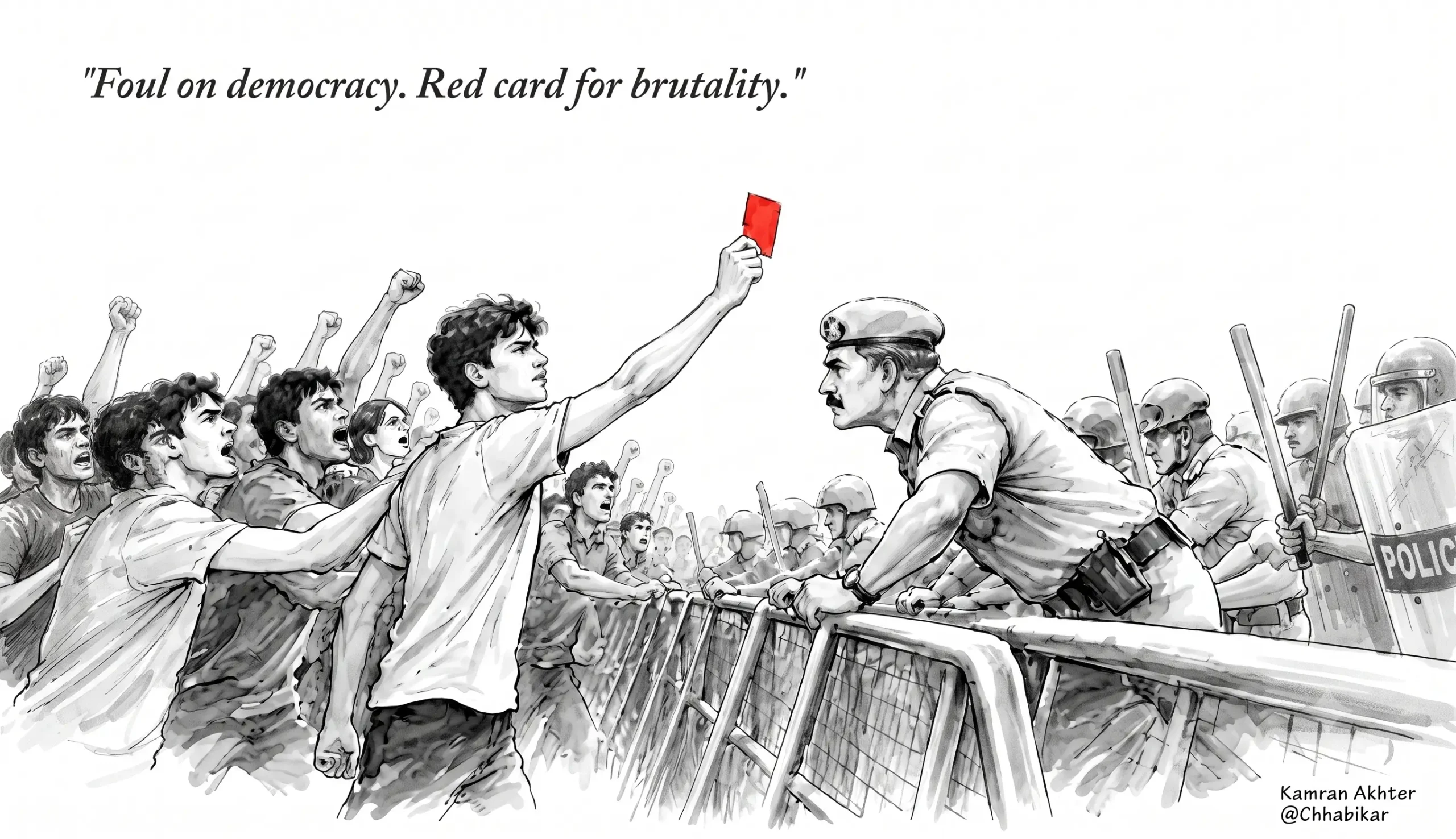 ‘Foul on democracy, red card for brutality’: How students beat the BJP at their own game