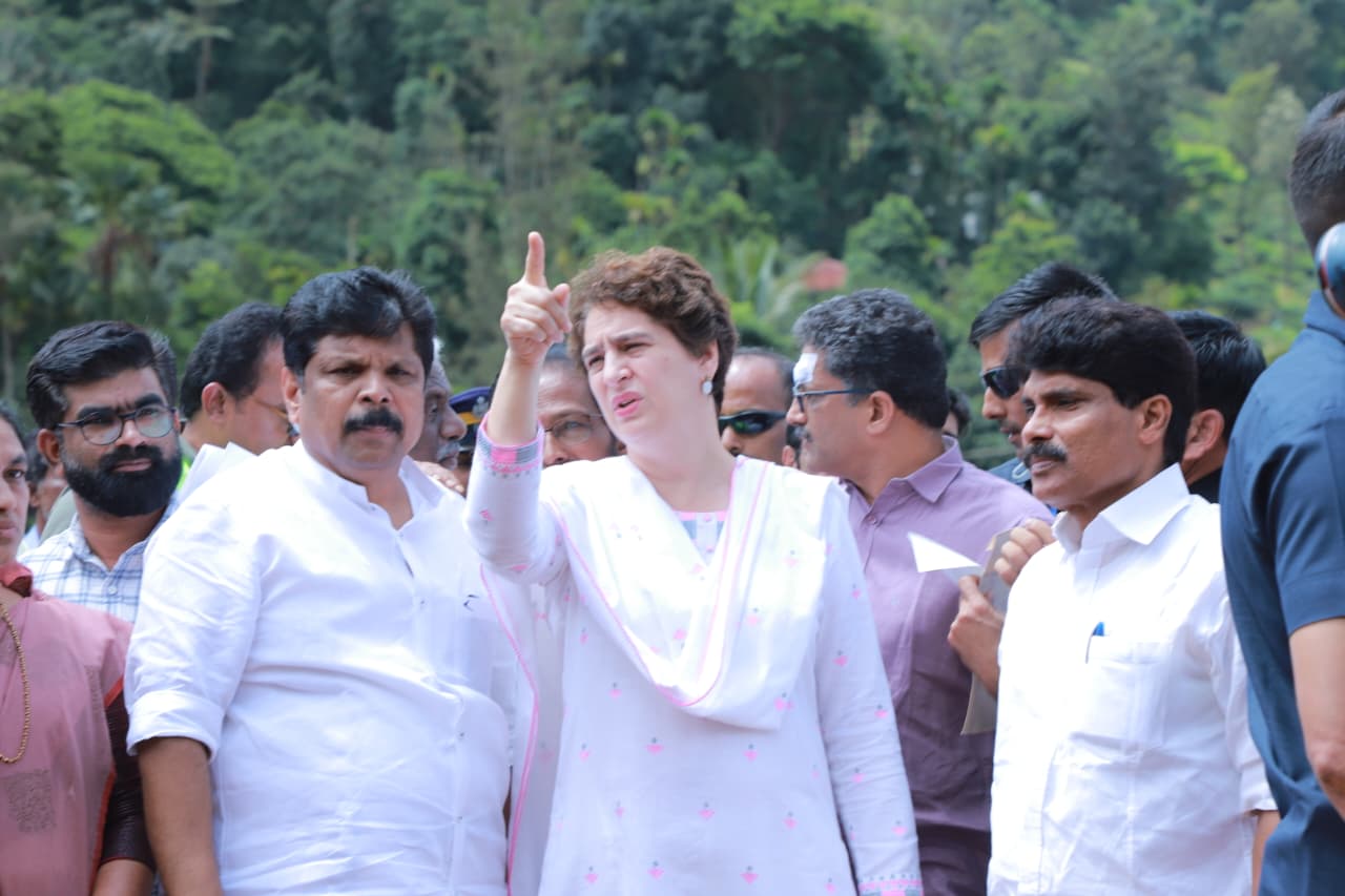 Priyanka Gandhi at Wayanad. (Special Arrangement)