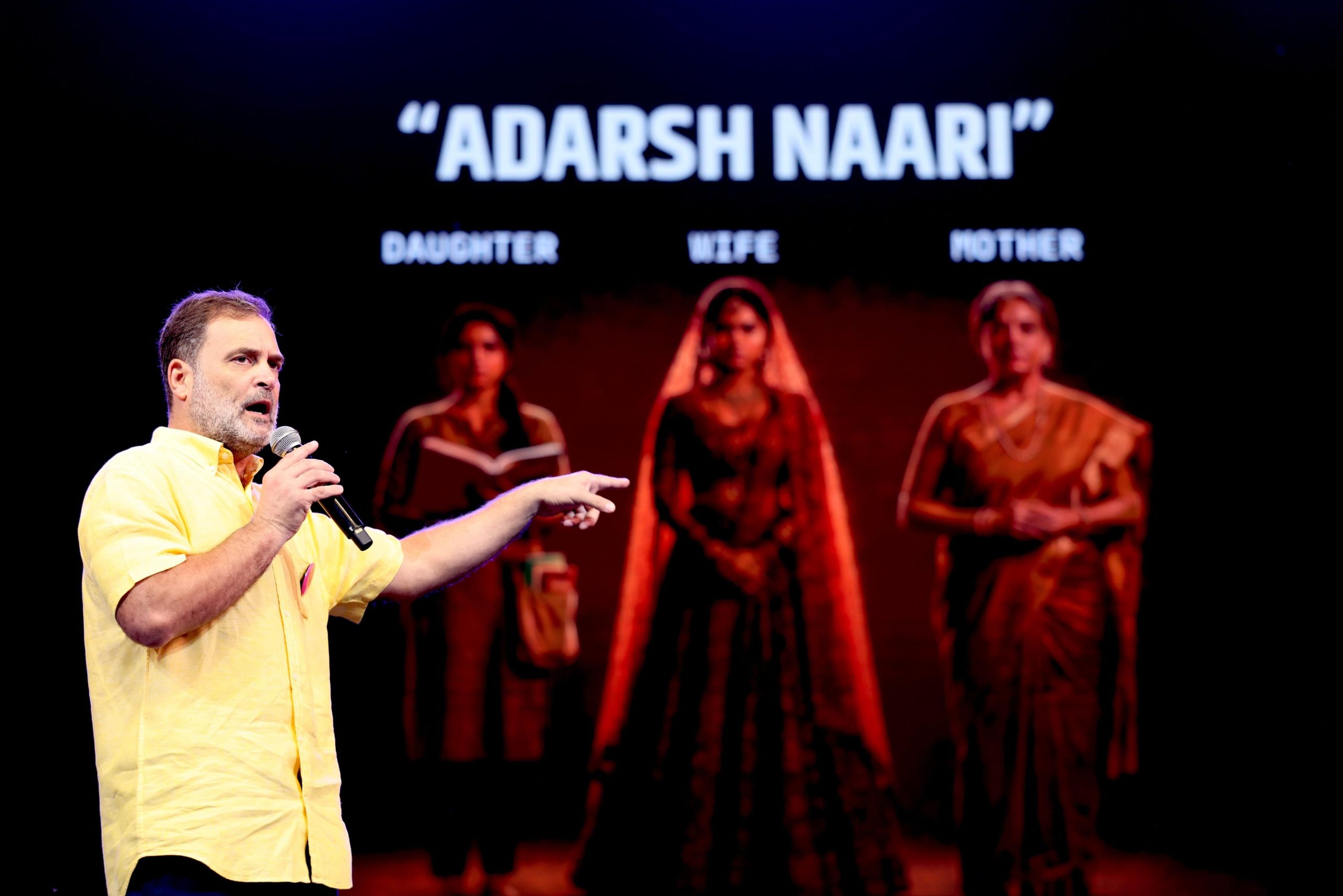 Rahul Gandhi speaking at the Chhatron Ki Goonj programme in Pune on August 22.