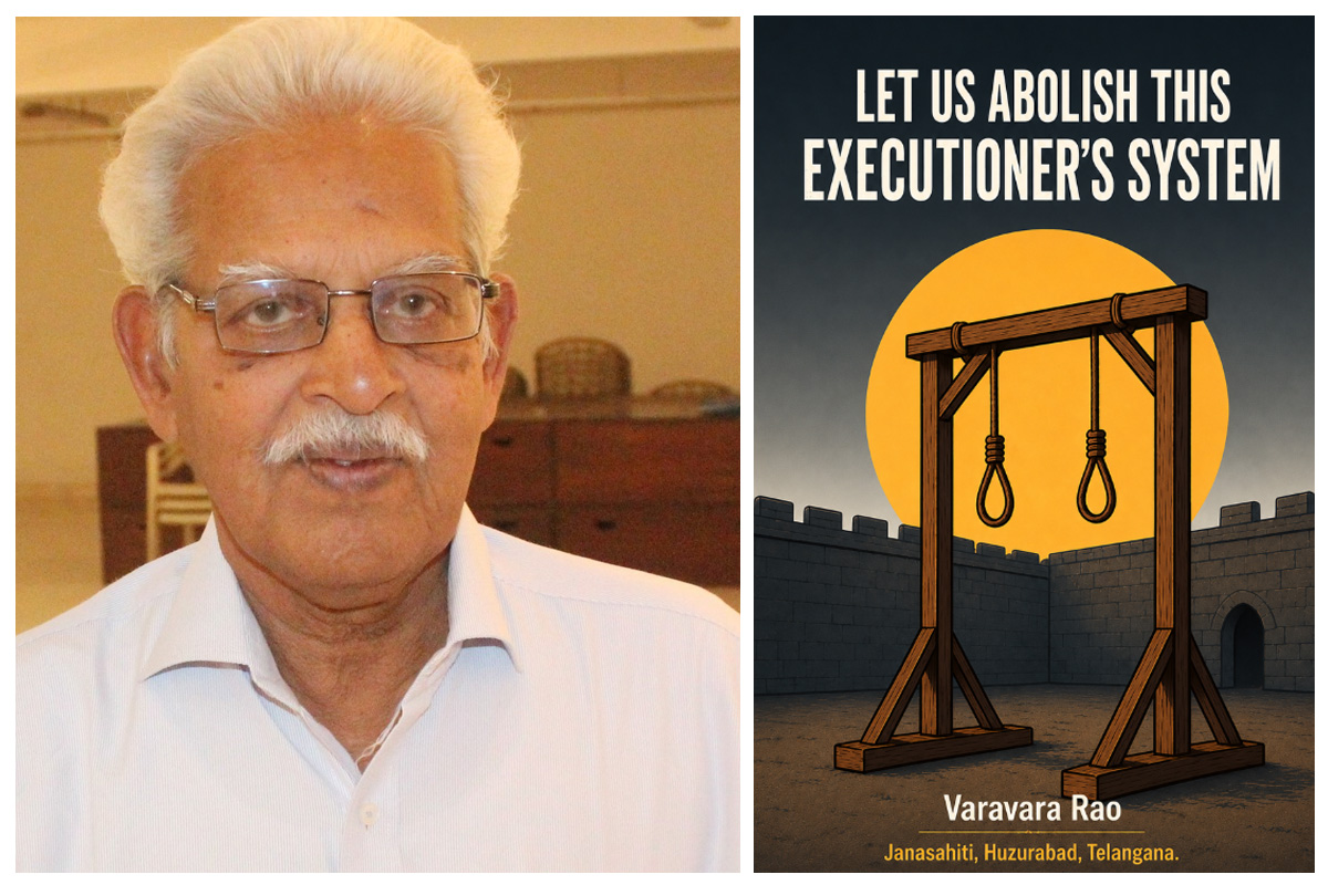 Varavara Rao and his book.