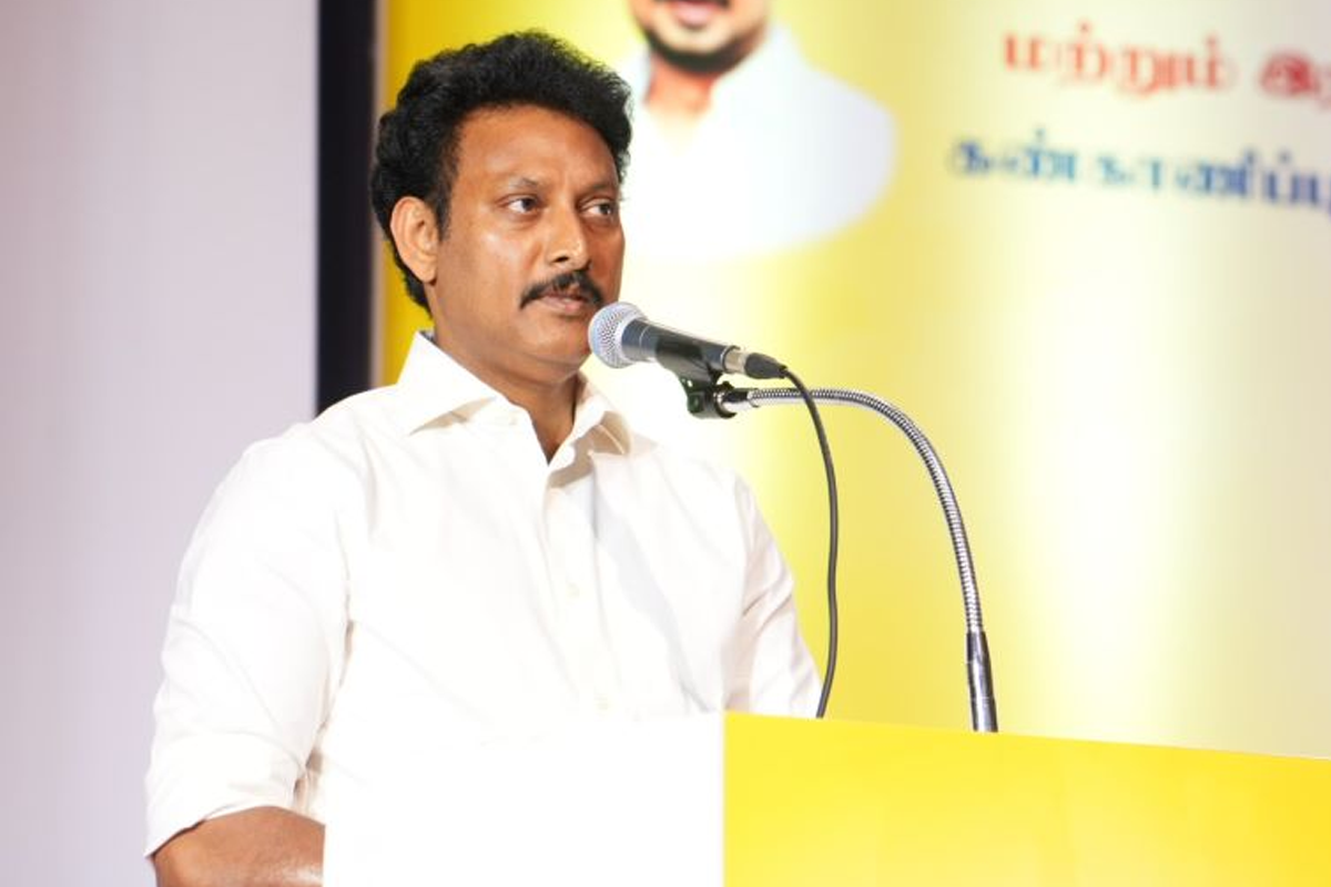 TN's ex-Education Minister Anbil Mahesh.