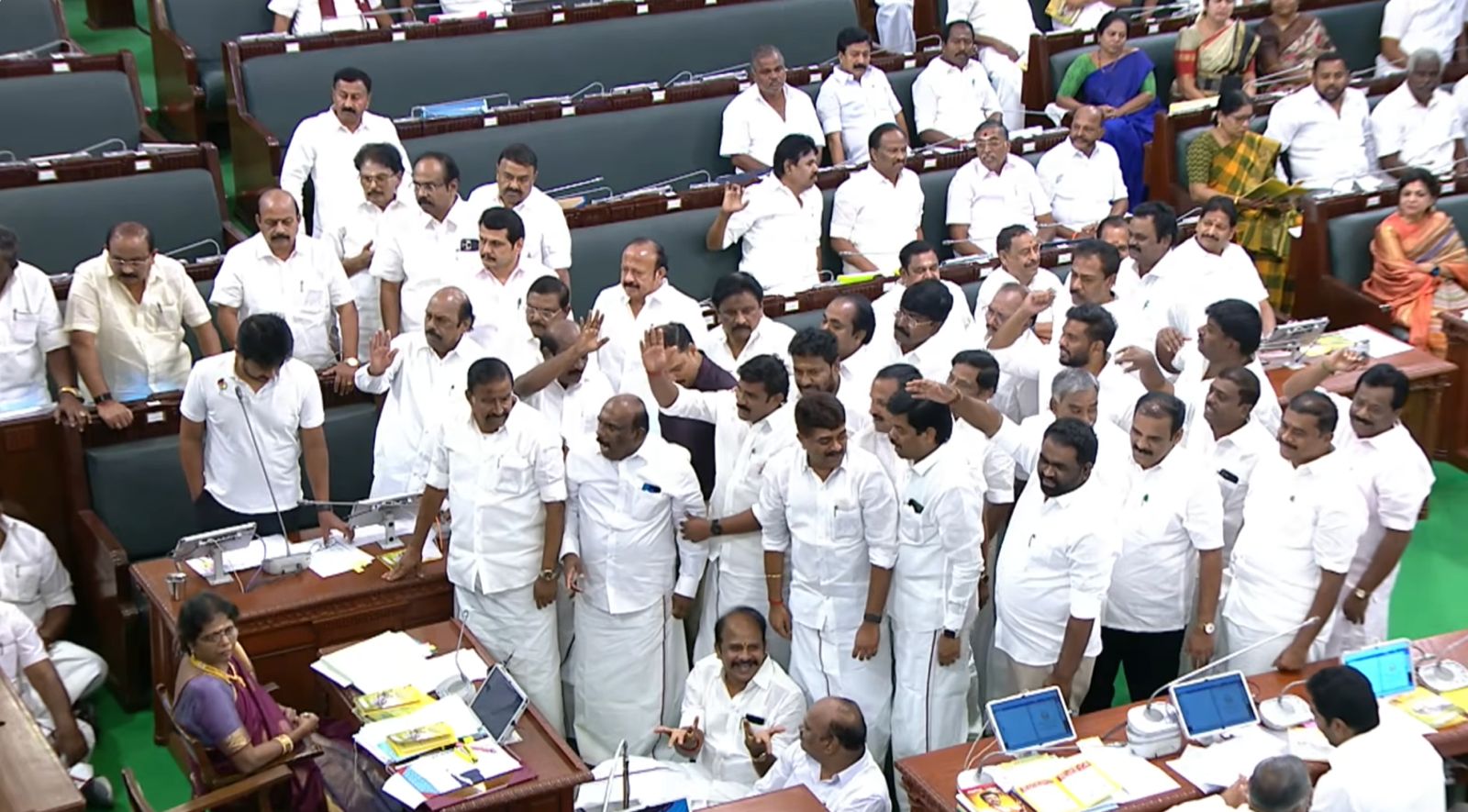 Uproar in Tamil Nadu Assembly