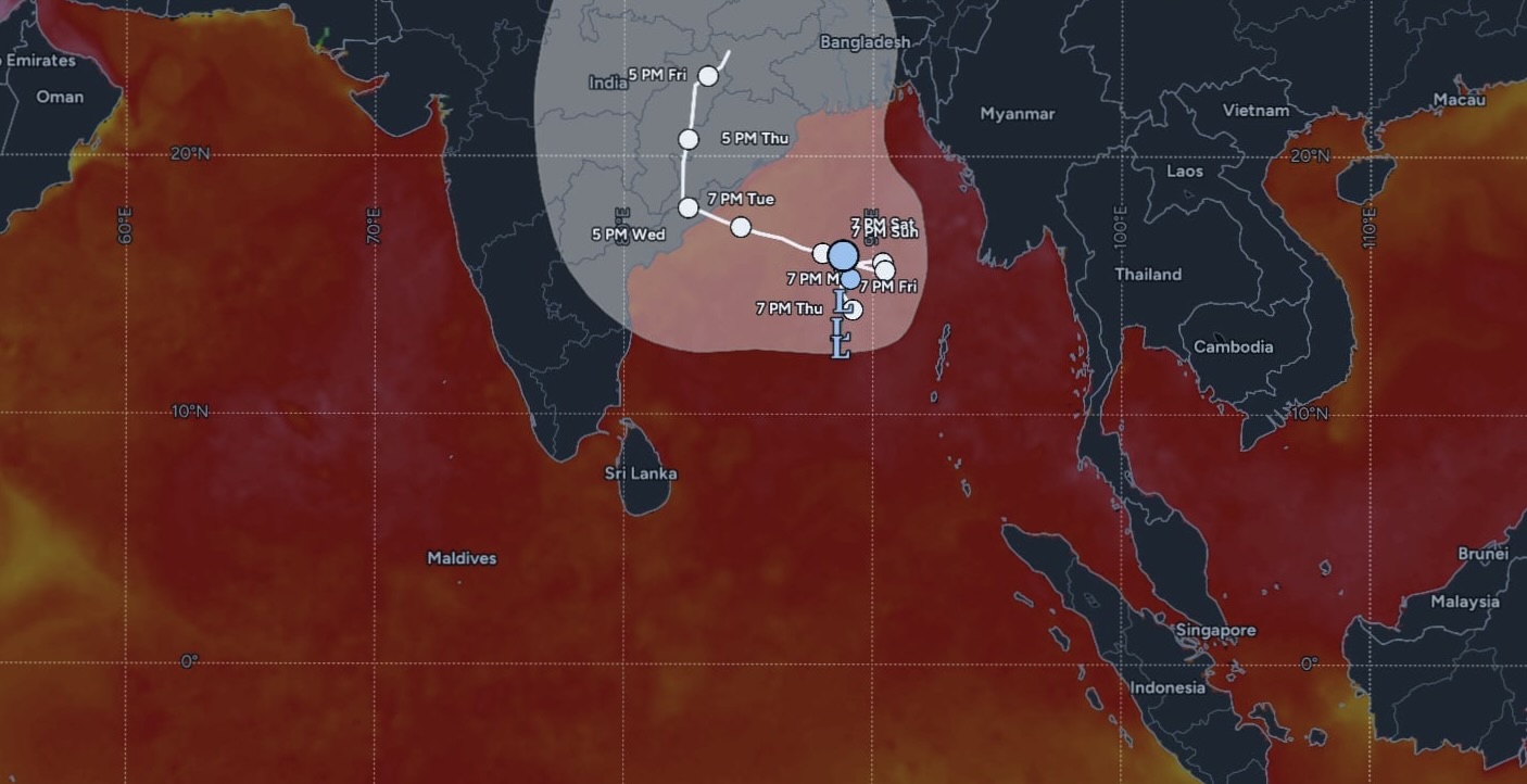 Cyclonic storm likely over Bay of Bengal by Monday; heavy rain forecast across coastal Andhra
