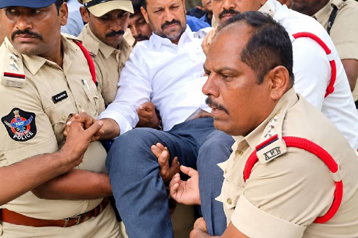 Kadapa MP Avinash Reddy was taken into custody and later released. (Supplied)