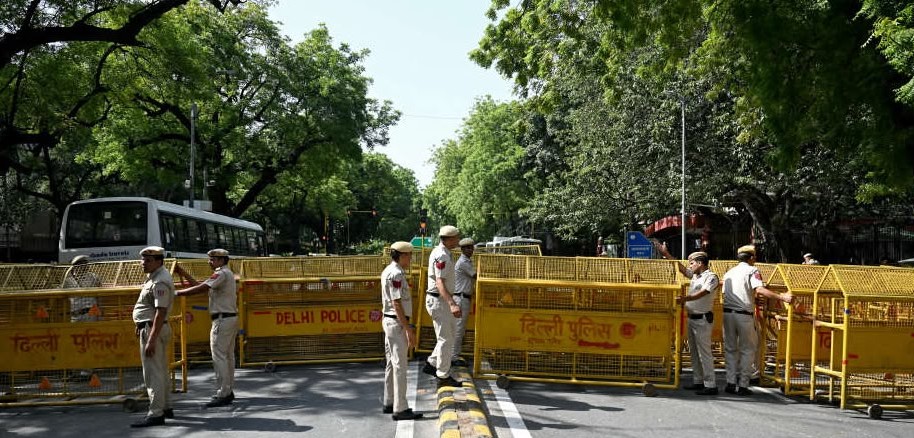 Barricaded Delhi