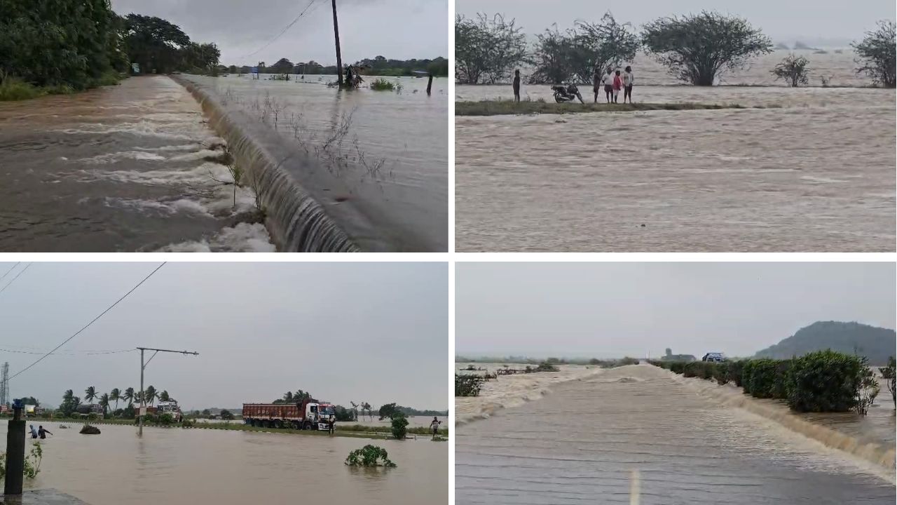 Andhra Pradesh: Bahuda flow reaches 75,000 cusecs; third warning issued, three villages at risk of flooding