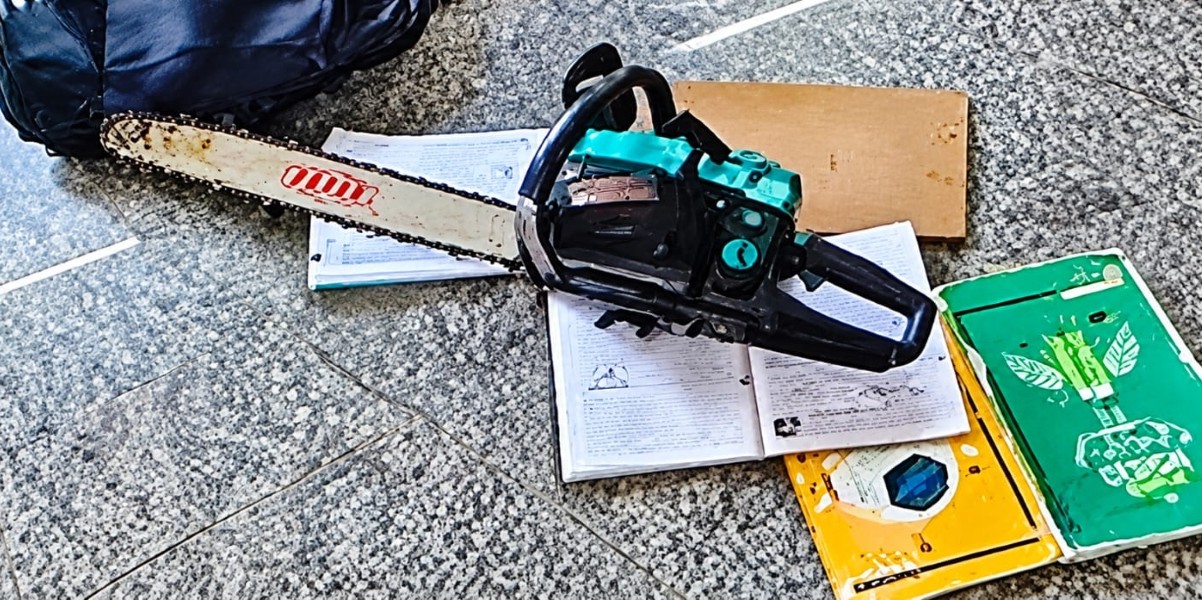 Girl attacked with power saw