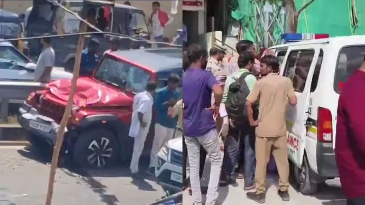 Hyderabad: Two siblings killed, four-year-old girl critically injured after speeding Thar rams scooter