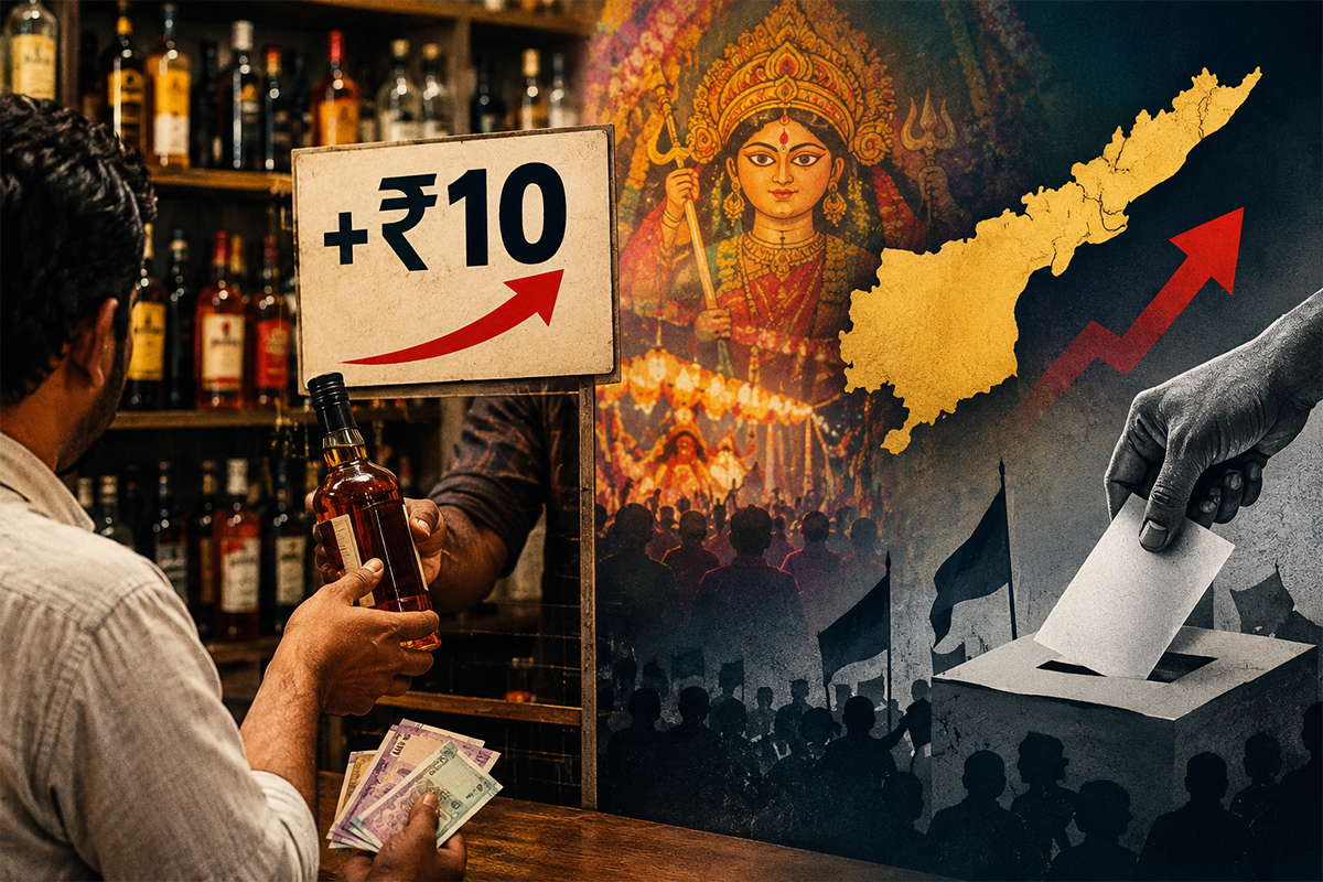 Hunt for local body poll funding? Andhra tipplers forced to cough up ₹10 extra per bottle