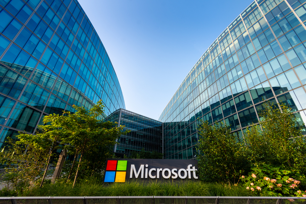 Facade of the French headquarters of Microsoft.