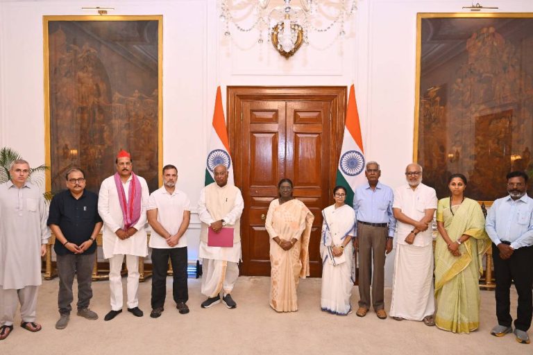 INDIA bloc meets President.