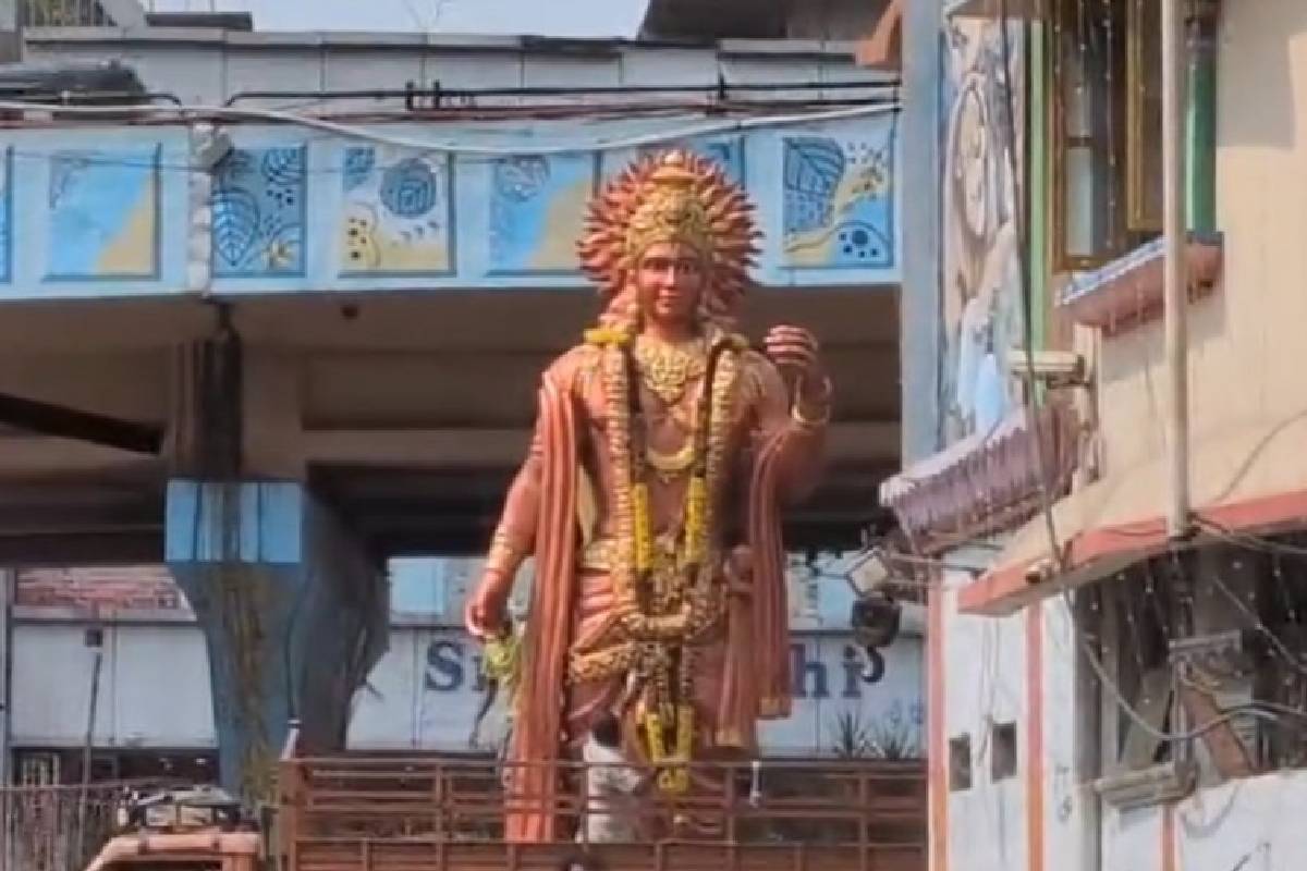 Lord Ram statue, installed for Dasara at Basheerbagh, removed amid VHP’s calls to rename junction as ‘Sriram Chowk’
