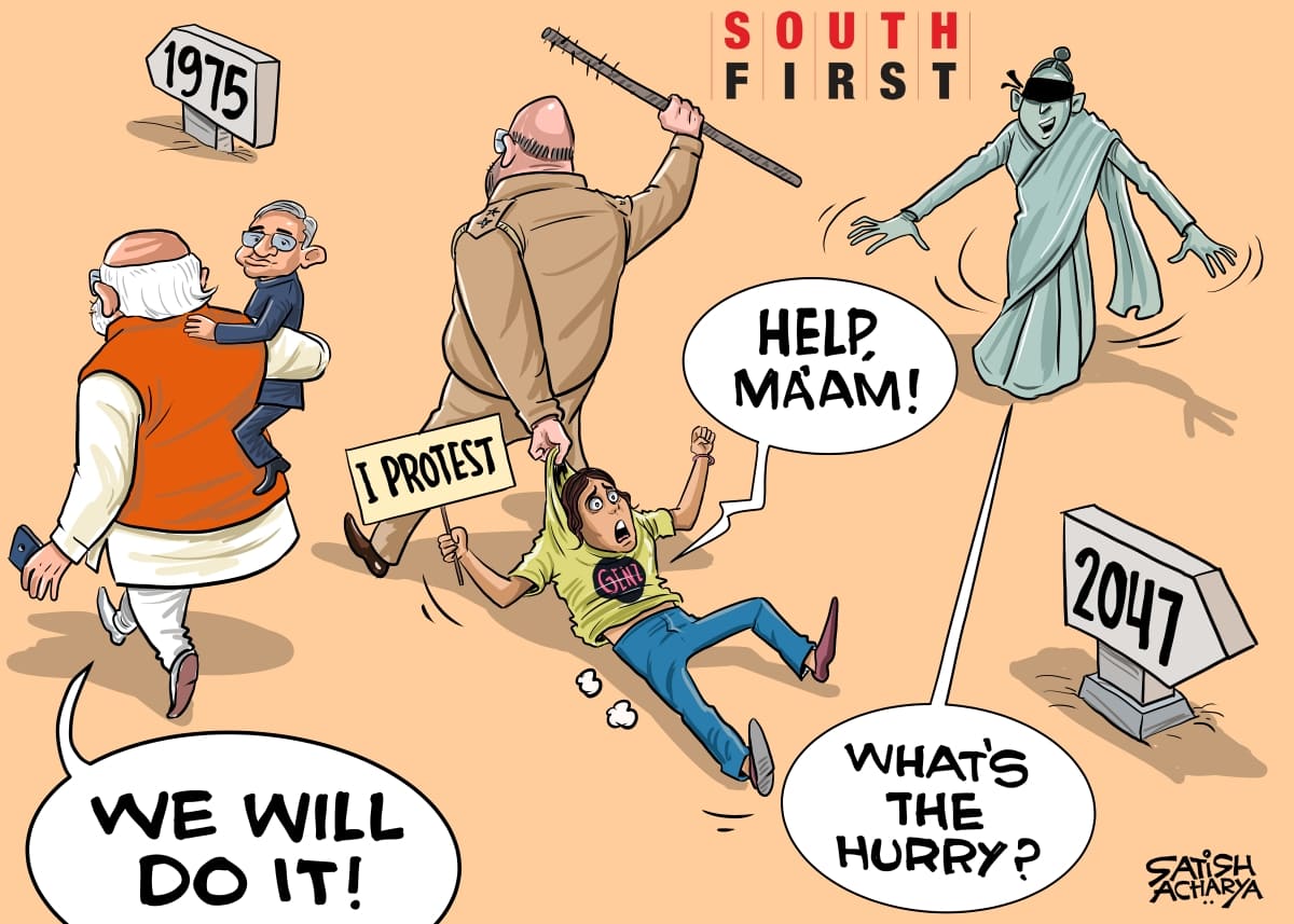 Crackdown on protests against SIR process
