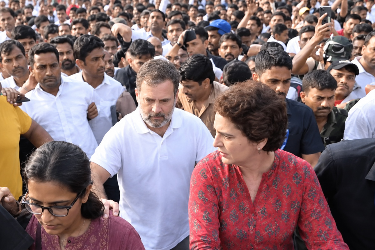 Delhi protests live: Rahul, Priyanka, Neha Bora walk arm-in-arm against Gyanesh Kumar, Centre