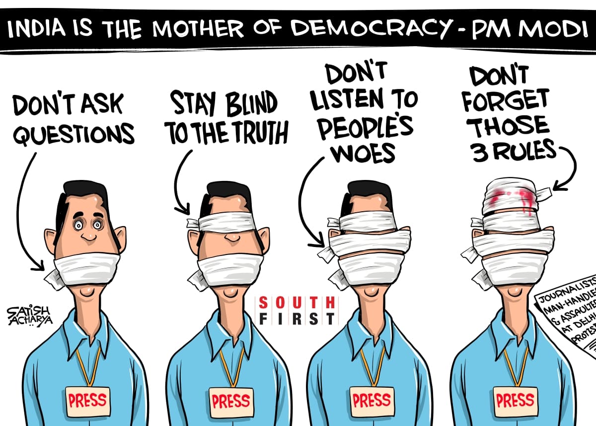 PM Modi calls India Mother of Democracy after days of police excess against dissenters, journalists, opposition leaders