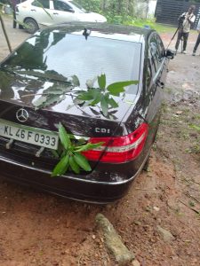 The Mercedes-Benz involved in the Cheranalloor accident