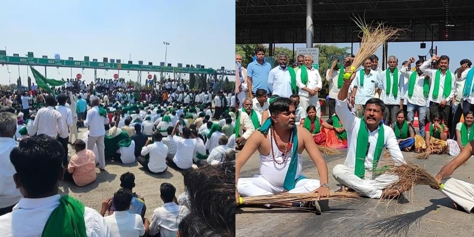 K’taka sugarcane farmers continue NH-48 blockade