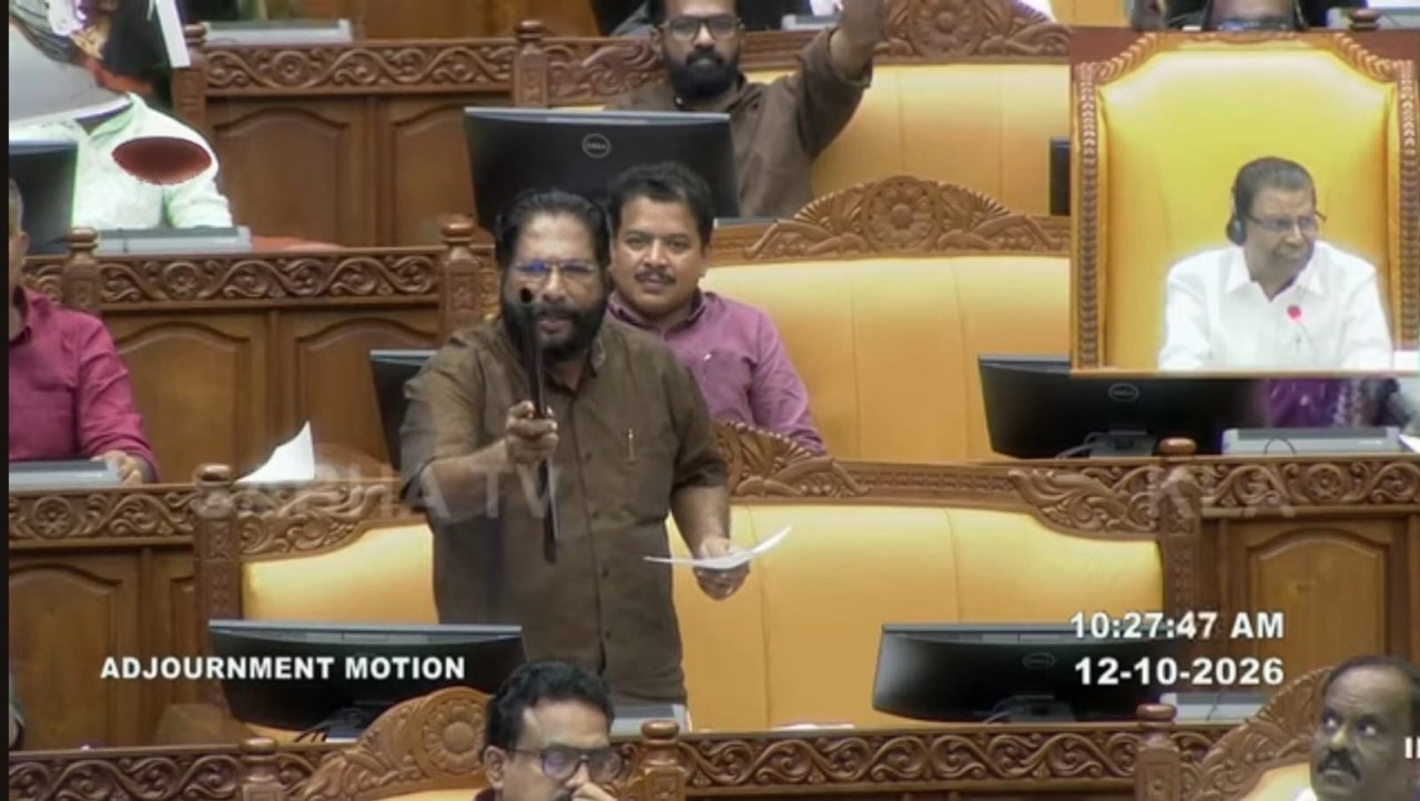 Fibre lathi joins cannabis, beer bottles on list of prohibited items in Keralam Assembly