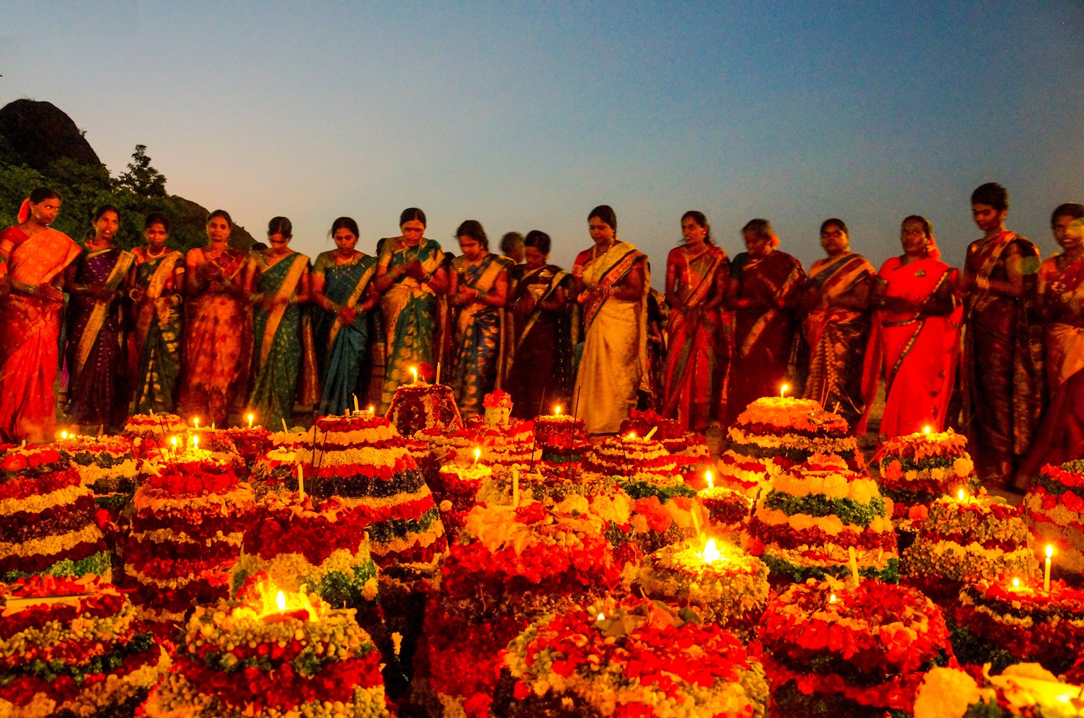 Bathukamma, a part of Dasara festivities, is unique to Telangana.
