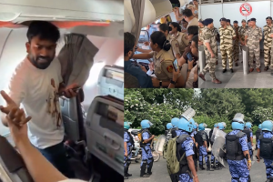 Delhi Police entered the Air India plane in which Abhijeet Dipke was travelling and detained him and his fellow CJP leaders.